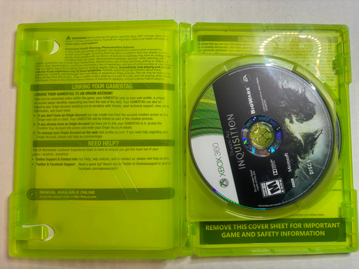 Dragon Age Inquisition Deluxe Edition (Xbox 360) (No Manual) (Tested/Working)