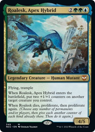 Roalesk, Apex Hybrid (Commander: Streets of New Capenna) Light Play