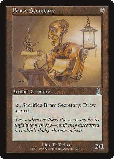 Brass Secretary (Urza's Destiny) Damaged / Poor
