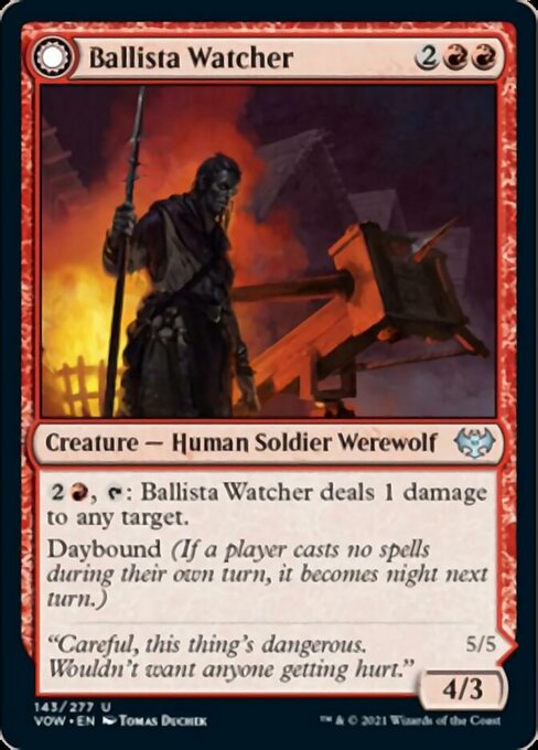Ballista Watcher / Ballista Wielder (Innistrad: Crimson Vow) Light Play