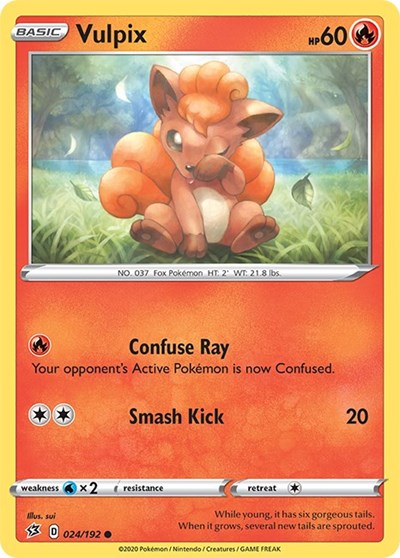 Vulpix (SWSH02: Rebel Clash) Light Play Reverse Holofoil