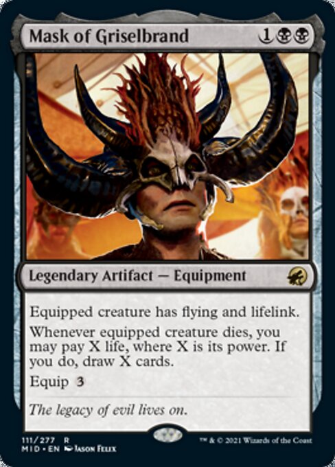 Mask of Griselbrand (Innistrad: Midnight Hunt) Light Play Foil