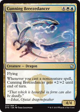 Cunning Breezedancer (Dragons of Tarkir) Light Play