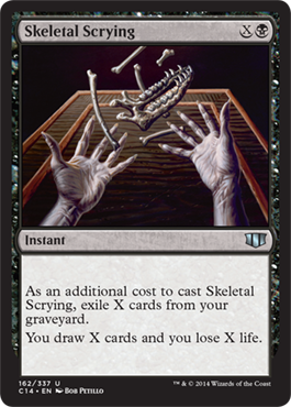 Skeletal Scrying (Commander 2014 Edition) Light Play