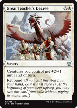 Great Teacher's Decree (Dragons of Tarkir) Light Play