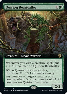 Quirion Beastcaller (Extended Art) (Dominaria United) Light Play Foil
