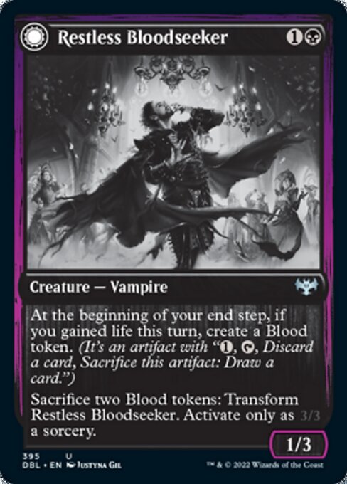 Restless Bloodseeker / Bloodsoaked Reveler (Innistrad: Double Feature) Light Play
