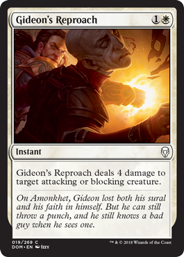 Gideon's Reproach (Dominaria) Light Play Foil