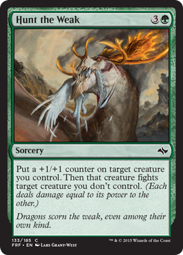 Hunt the Weak (Fate Reforged) Light Play