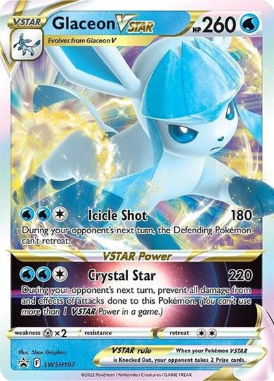 Glaceon VSTAR - SWSH197 (SWSH: Sword & Shield Promo Cards) Near Mint Holofoil