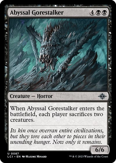 Abyssal Gorestalker (The Lost Caverns of Ixalan) Light Play Foil