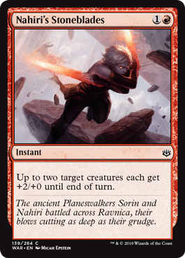 Nahiri's Stoneblades (War of the Spark) Light Play