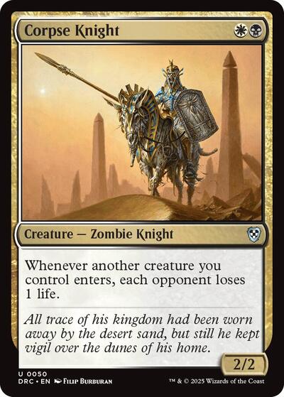 Corpse Knight (Commander: Aetherdrift) Light Play