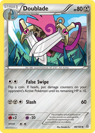 Doublade (XY - Primal Clash) Light Play