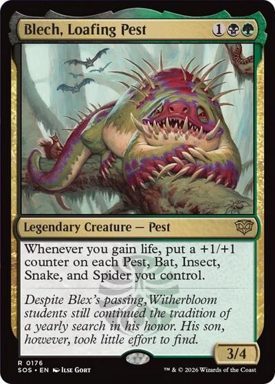 Blech, Loafing Pest (Secrets of Strixhaven) Light Play Foil