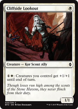 Cliffside Lookout (Battle for Zendikar) Light Play Foil
