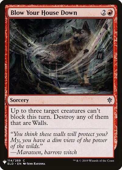 Blow Your House Down (Mystery Booster) Light Play