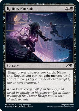 Kaito's Pursuit (Kamigawa: Neon Dynasty) Light Play
