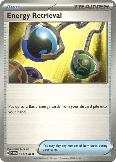 Energy Retrieval (Scarlet and Violet: Base Set) Light Play