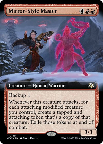 Mirror-Style Master (Extended Art) (Commander: March of the Machine) Light Play