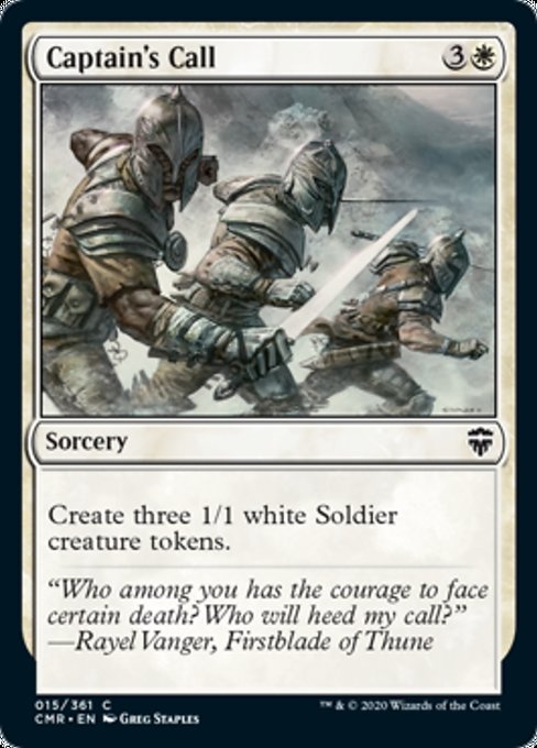 Captain's Call (Commander Legends) Light Play