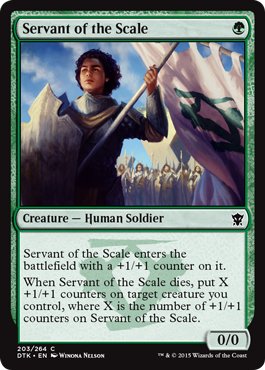 Servant of the Scale (Dragons of Tarkir) Light Play