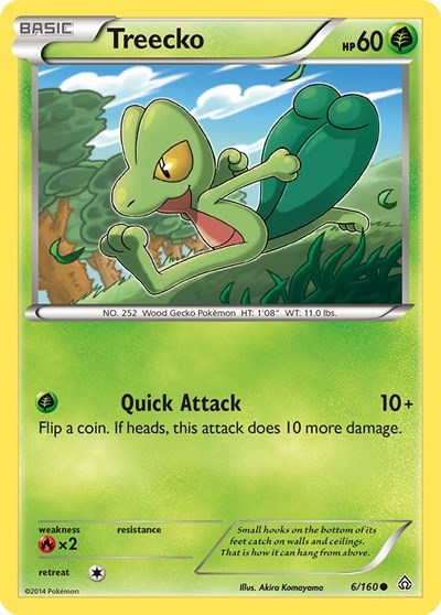 Treecko (XY - Primal Clash) Damaged / Poor