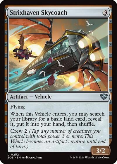 Strixhaven Skycoach (Secrets of Strixhaven) Light Play Foil
