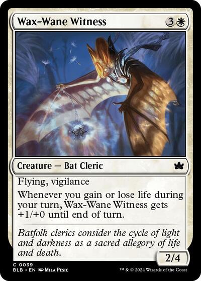 Wax-Wane Witness (Bloomburrow) Light Play Foil