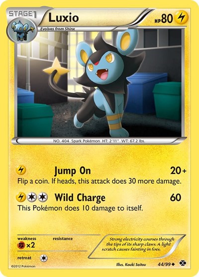 Luxio (44) (Next Destinies) Light Play