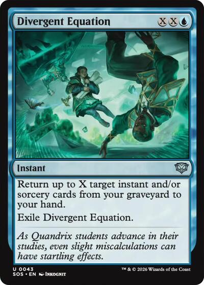 Divergent Equation (Secrets of Strixhaven) Light Play Foil