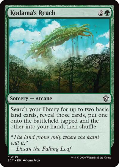 Kodama's Reach (Commander: Lorwyn Eclipsed) Light Play