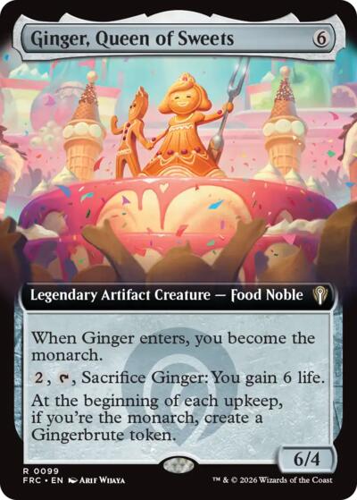Ginger, Queen of Sweets (Extended Art) (Commander: Reality Fracture) Light Play