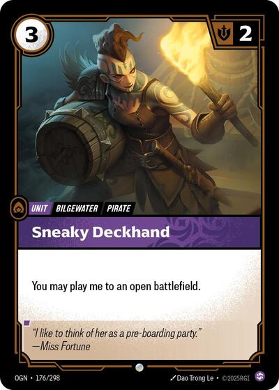Sneaky Deckhand (Origins) Light Play Foil