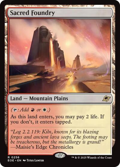 Sacred Foundry (Edge of Eternities) Light Play Foil