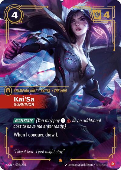 Kai'Sa Survivor (Origins) Light Play Foil