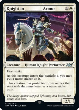 Knight in _______ Armor (Unfinity) Light Play