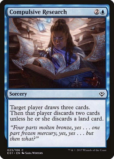 Compulsive Research (Archenemy: Nicol Bolas) Light Play