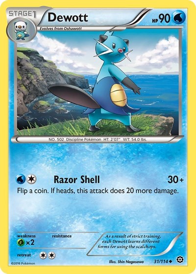 Dewott (XY - Steam Siege) Heavy Play