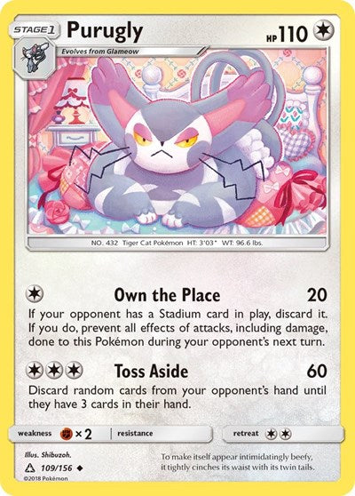 Purugly (SM - Ultra Prism) Damaged / Poor