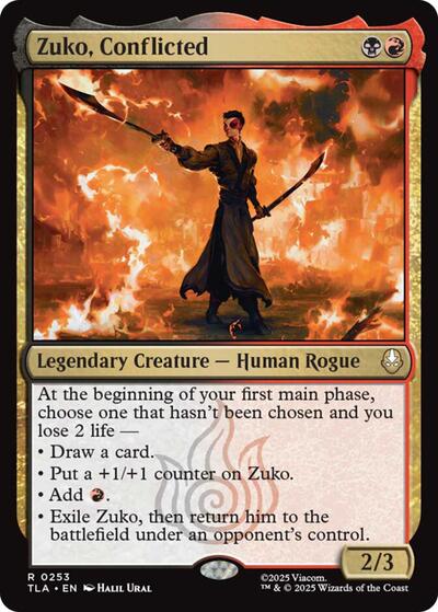 Zuko, Conflicted (Avatar: The Last Airbender) Light Play Foil