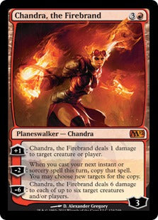 Chandra, the Firebrand (Magic 2012 Core Set) Medium Play