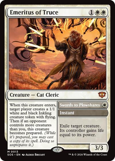 Emeritus of Truce (Secrets of Strixhaven) Light Play