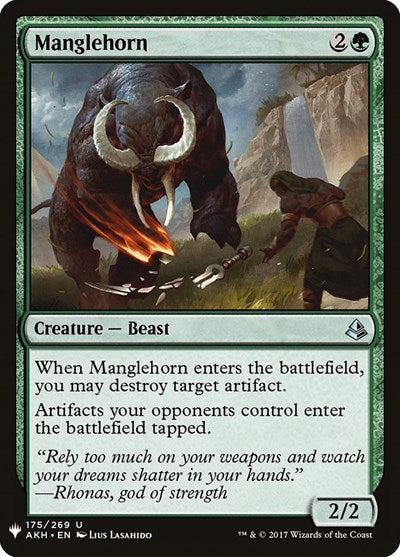 Manglehorn (Mystery Booster) Light Play