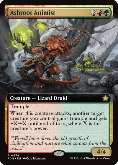 Ashroot Animist (Extended Art) (Foundations) Light Play