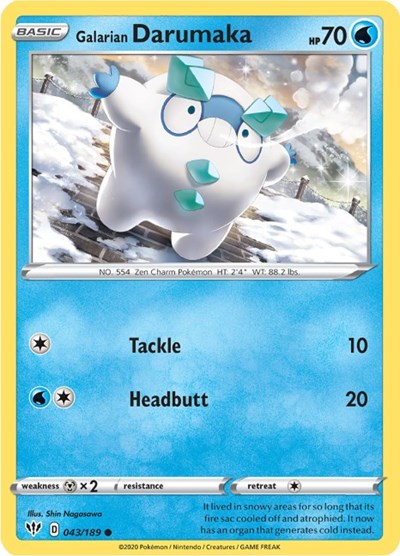 Galarian Darumaka (SWSH03: Darkness Ablaze) Light Play