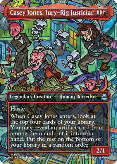 Casey Jones, Jury-Rig Justiciar (Borderless) (Teenage Mutant Ninja Turtles) Light Play Foil