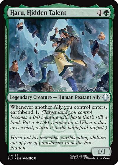 Haru, Hidden Talent (Avatar: The Last Airbender) Light Play Foil