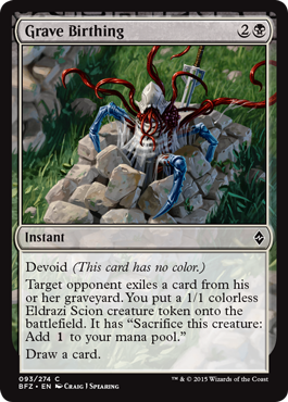 Grave Birthing (Battle for Zendikar) Light Play
