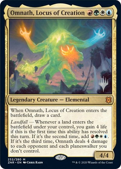Omnath, Locus of Creation (Promo Pack: Zendikar Rising) Light Play